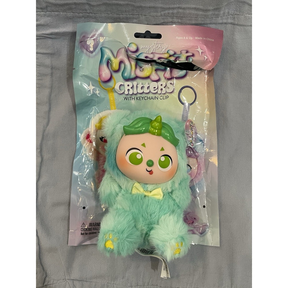 NEW Open Bag Misfit Critters w/ Keychain Clip - Series 1 Unicorn Dreamers Gobbly